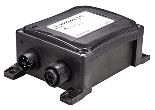 Wieland Mini Verteiler RST16I4B 3P1 F G V SW 4-polig Kodierung schwarz Gehäuse schwarz von Wieland
