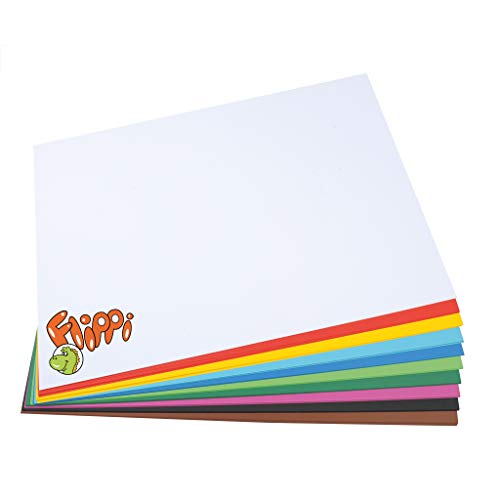 Flippi Tonkarton, 50x70 cm, 220g/qm, 100 Bogen, 10 Farben | Wiemann Lehrmittel von Wiemann Lehrmittel