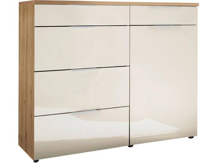 Kombikommode WIEMANN Como , bianco, eiche, dekor, glas champagner, chrom, B:100cm H:91,2cm T:43cm, Floatglas, Holzwerkstoff, Metall, Sideboards, vormontiert Kombikommode WIEMANN Como , bianco, eiche, dekor, glas champagner, chrom, B:100cm H:91,2cm T:43cm, Floatglas, Holzwerkstoff, Metall, Sideboards, vormontiert von Wiemann