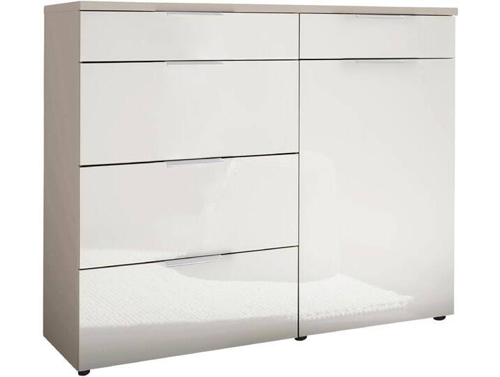 Kombikommode WIEMANN Como , kieselgrau, dekor, glas weiß, chrom, B:100cm H:91,2cm T:43cm, Floatglas, Holzwerkstoff, Metall, Sideboards, vormontiert Kombikommode WIEMANN Como , kieselgrau, dekor, glas weiß, chrom, B:100cm H:91,2cm T:43cm, Floatglas, Holzwerkstoff, Metall, Sideboards, vormontiert von Wiemann