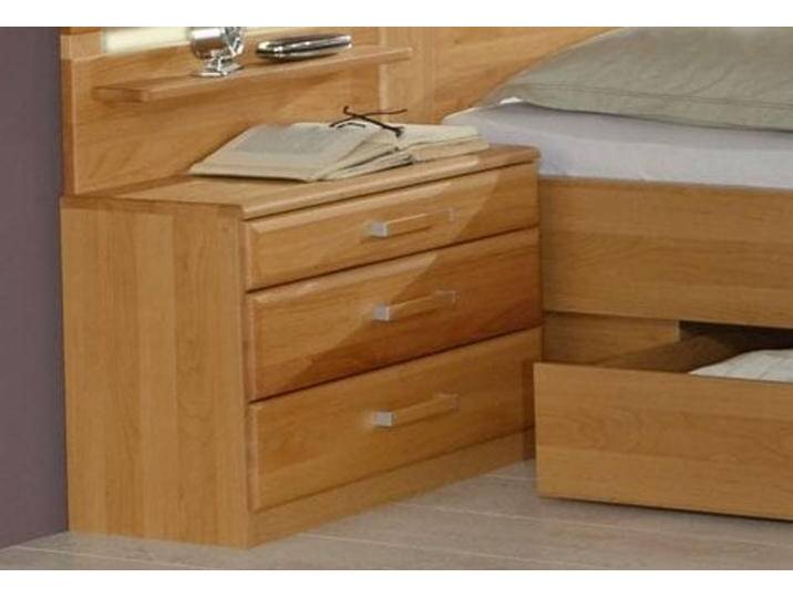 Nachtkommode WIEMANN Lausanne , beige (natur), B:60cm H:50cm T:30cm, Sideboards, (2er Set), teilmassiv von Wiemann