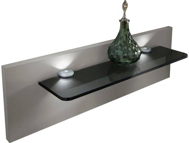 WIEMANN Aufsatzpaneel Quito, grau silberfarben, Mit LED-Beleuchtung, Champagner-Dekor/silber von Wiemann