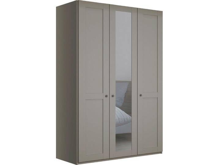 WIEMANN Drehtürenschrank Göteborg, mit 95° Öffnungswinkel, Made in Germany inkl. Spiegel und Türendämpfung, moderner Landhausstil, grau, Türen: 3 St. von Wiemann