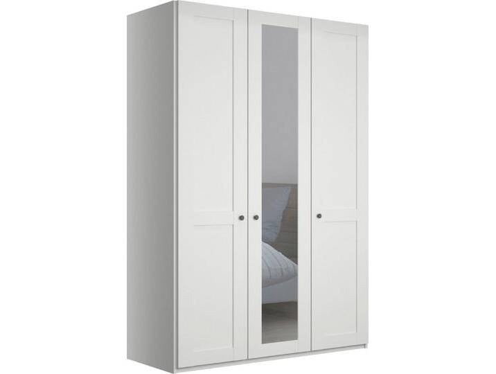 WIEMANN Drehtürenschrank Göteborg, mit 95° Öffnungswinkel, Made in Germany inkl. Spiegel und Türendämpfung, moderner Landhausstil, weiß, Türen: 3 St. von Wiemann