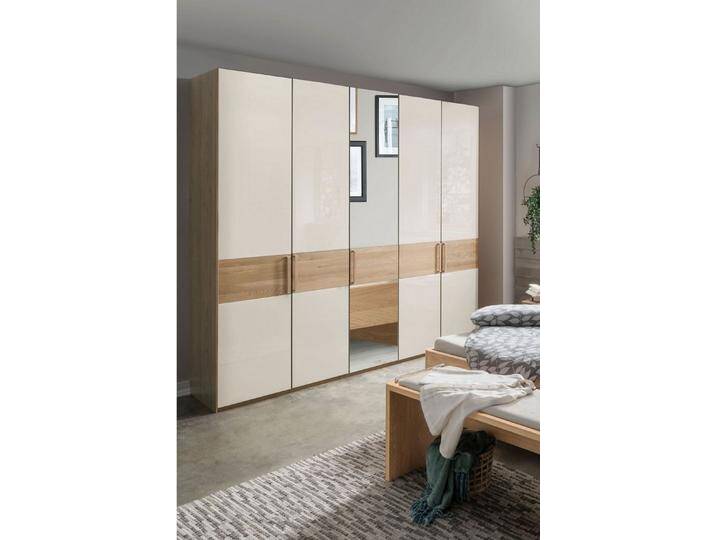 WIEMANN Drehtürenschrank Kiruna mit Champagnerglas und Spiegel, beige, Türen: 5 St. von Wiemann