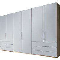 WIEMANN Falttürenschrank "Loft, Kleiderschrank, Schrank, Wäscheschrank, mit Glasfront", (3 Breiten, 2 Höhen 216/236 cm auswählbar, MADE IN GERMANY), inkl. gepämpften Schubkästen und Türen, mit Panoramaöffnung von Wiemann