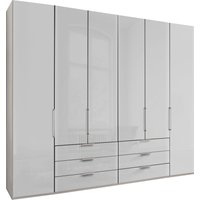 WIEMANN Falttürenschrank "Monaco, Kleiderschrank, Schrank, Wäscheschrank, mit edler Glasfront", (2 Breiten, 2 Höhen 216/236 cm auswählbar, MADE IN GERMANY), inkl. gepämpften Schubkästen und Türen, mit Panoramaöffnung von Wiemann