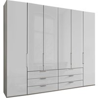 WIEMANN Falttürenschrank "Monaco, Kleiderschrank, Schrank, Wäscheschrank, mit edler Glasfront", (2 Breiten, 2 Höhen 216/236 cm auswählbar, MADE IN GERMANY), inkl. gepämpften Schubkästen und Türen, mit Panoramaöffnung von Wiemann
