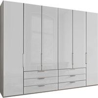 WIEMANN Falttürenschrank "Monaco, Kleiderschrank, Schrank, Wäscheschrank, mit edler Glasfront", (2 Breiten, 2 Höhen 216/236 cm auswählbar, MADE IN GERMANY), inkl. gepämpften Schubkästen und Türen, mit Panoramaöffnung von Wiemann