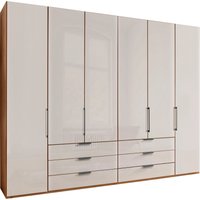 WIEMANN Falttürenschrank "Monaco, Kleiderschrank, Schrank, Wäscheschrank, mit edler Glasfront", (2 Breiten, 2 Höhen 216/236 cm auswählbar, MADE IN GERMANY), inkl. gepämpften Schubkästen und Türen, mit Panoramaöffnung von Wiemann
