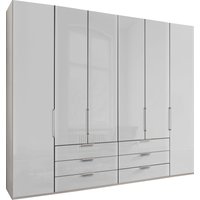 WIEMANN Falttürenschrank "Monaco, Kleiderschrank, Schrank, Wäscheschrank, mit edler Glasfront", (2 Breiten, 2 Höhen 216/236 cm auswählbar, MADE IN GERMANY), inkl. gepämpften Schubkästen und Türen, mit Panoramaöffnung von Wiemann