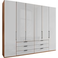 WIEMANN Falttürenschrank "Monaco, Kleiderschrank, Schrank, Wäscheschrank, mit edler Glasfront", (2 Breiten, 2 Höhen 216/236 cm auswählbar, MADE IN GERMANY), inkl. gepämpften Schubkästen und Türen, mit Panoramaöffnung von Wiemann