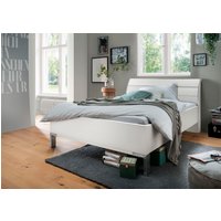 WIEMANN Futonbett "Monaco, 4-fache Liegehöhenverstellung", mit stilvollem Holzkopfteil, Made in Germany von Wiemann