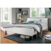 WIEMANN Futonbett "Monaco, 4-fache Liegehöhenverstellung", mit stilvollem Holzkopfteil, Made in Germany von Wiemann