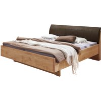 WIEMANN Holzbett "Cardiff, Bettgestell, Bettrahmen, teilmassiv, mit Polsterkopfteil", (Belastbarkeit 110/220 Kg, 4-fache höhenverstellbar, MADE IN GERMANY), Fußteil aus Massivholz, verschiedene Größen von Wiemann