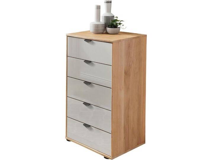 WIEMANN Schubkastenkommode Cardiff Sideboard, Wäscheschrank, teilmassiv Erle, mit Schubladen (Glas- oder Massivholzfront, verschiedene Breiten, MADE IN GERMANY), Schubkästen inklusive Selbsteinzug und Dämpfung von Wiemann