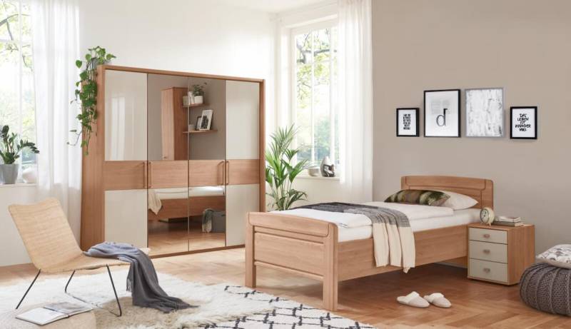 Wiemann Komfort-Schlafzimmer KIRUNA in **Front Eiche teilmassiv 927 von Wiemann