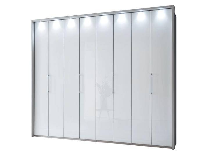 Wiemann Monaco 1000 Drehtürenschrank Korpus in Dekor Weiß Front in Glas weiß Griffe in chrom Größe wählbar optional Passepartout mit Beleuchtung Wiemann Monaco 1000 Drehtürenschrank Korpus in Dekor Weiß Front in Glas weiß Griffe in chrom Größe wählbar optional Passepartout mit Beleuchtung von Wiemann