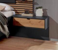 Wiemann Nachtschrank MANHATTEN ca. B60 H43 T43 cm in **Front Bianco Eiche Nachb. Wiemann Nachtschrank MANHATTEN ca. B60 H43 T43 cm in **Front Bianco Eiche Nachb. von Wiemann