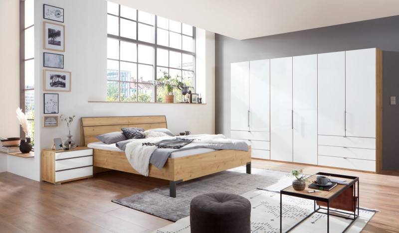 Wiemann Schlafzimmer LOFT ca. 180x200cm in Weiß/Bianco Eiche Nachbildung Wiemann Schlafzimmer LOFT ca. 180x200cm in Weiß/Bianco Eiche Nachbildung von Wiemann