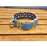 Personalisiertes Geflochtenes Paracord Hundehalsband/Geflochten/Mit Verstellbarer Schnalle/Halsband/Hund/Gold/Verschiedene Farben von WienerwearVonSophie