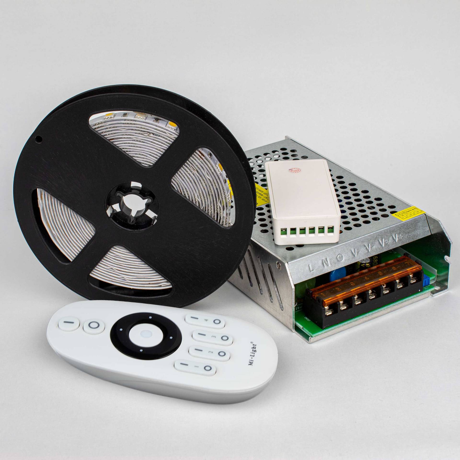 LED Set 24V Warmweiß 60 LED/m mit LED Trafo & Controller | LED Stripes in versch. Längen von Wiesemann