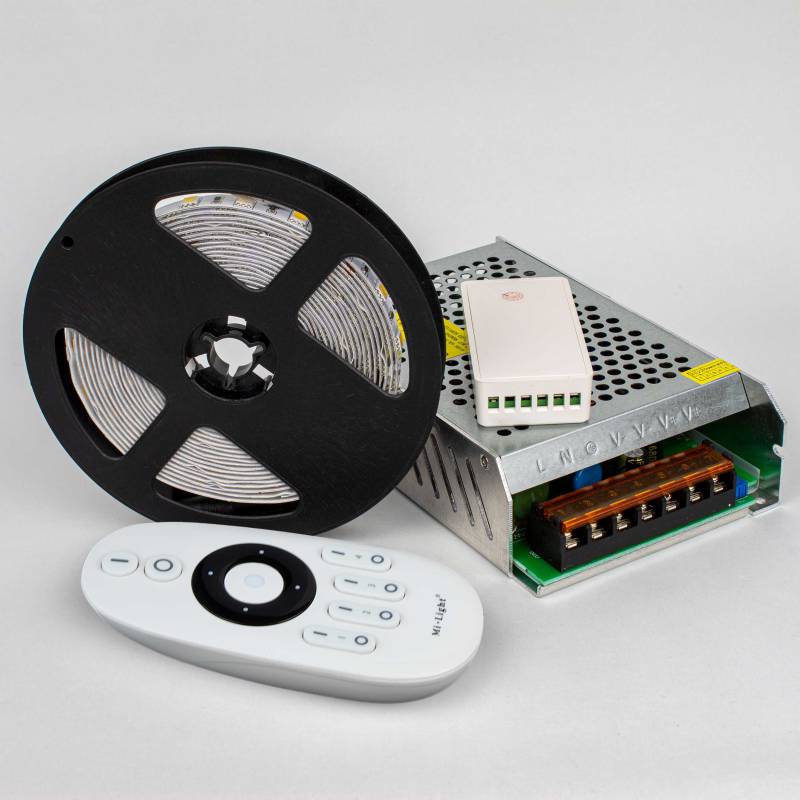 LED Set 24V Warmweiß 60 LED/m mit LED Trafo & Controller | LED Stripes in versch. Längen von Wiesemann