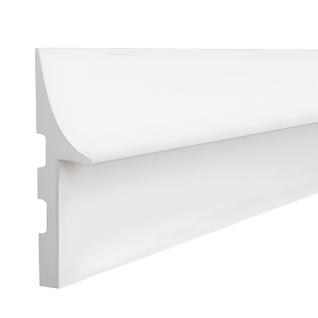 Licht Fußleiste QL008 zur indirekten Beleuchtung aus hochfestem Polyurethan weiß 42 x 150 x 2000 mm Licht Fußleiste QL008 zur indirekten Beleuchtung aus hochfestem Polyurethan weiß 42 x 150 x 2000 mm von Wiesemann
