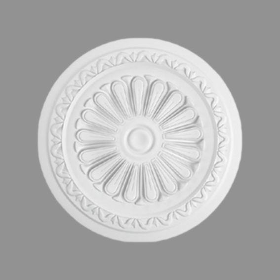 Qualitäts Rosette aus Polystyrol in weiß (Ø 340 mm) von Wiesemann