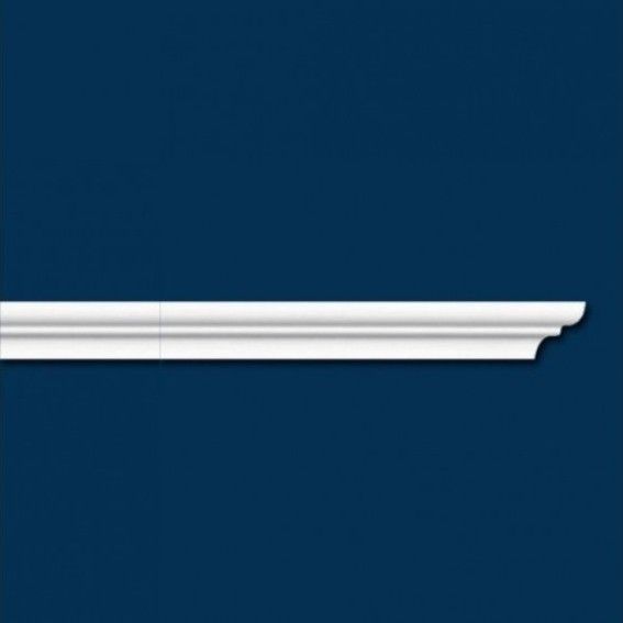 Stylische Stuckleiste aus Polystyrol in weiß (34 x 28 x 2000 mm) von Wiesemann