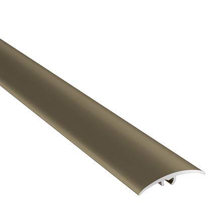 Übergangsprofil 37 x 7 mm | Aluminiumprofil 3 in 1 | Übergangsleiste Ausgleichsprofil Abschlussprofil Höhenausgleich Aluprofil Titan 930 mm von Wiesemann