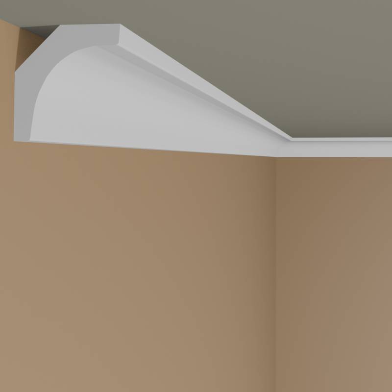 Wiesemann Stuckleiste Monaco 01 Polystyrol 34 x 34 x 2000 mm Deckenleiste Weiß von Wiesemann