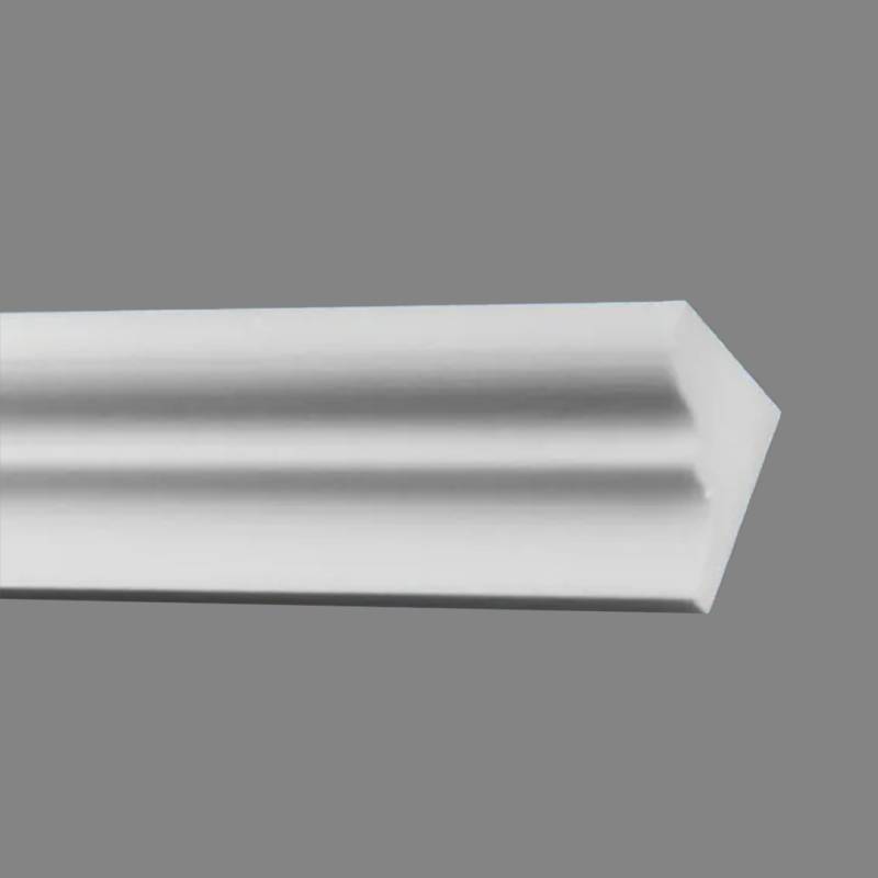 Wiesemann | Vorhangleiste "Eindhoven 06" | Polystyrol | 61 x 76 x 2000 mm | Deckenleiste | Weiß von Wiesemann