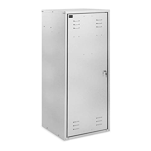 Wiesenfield WIE-SC-1500 Sattelschrank 60 x 60 x 150 cm + Ablage + 2 Sattelhaltern + 2 Haken Sattelschrank Metall Sattelspind Reitschrank Stallspind von Wiesenfield