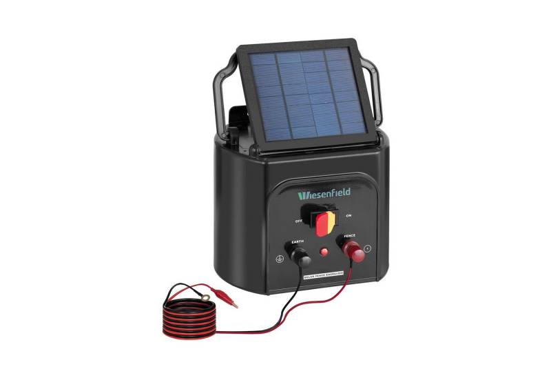 Wiesenfield Weidenzaun Solar Elektrozaungerät 6V Akku Weidebedarf 15km 0,8 J von Wiesenfield