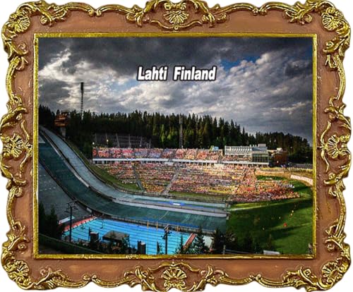 Lahti Finnland Kühlschrankmagnete, Touristen-Souvenir, Kühlschrankdekoration, Magnet von Wiesomty