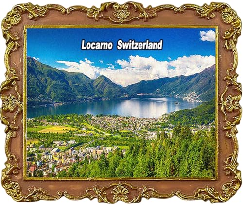 Locarno Kühlschrankmagnete, Motiv: Schweiz, Reise-Souvenir, Kühlschrankdekoration, Magnet von Wiesomty