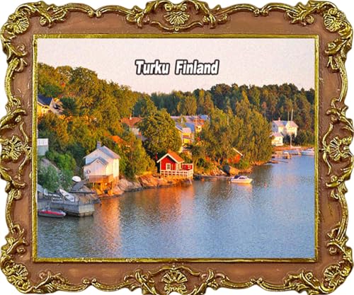 Turku Finnland Kühlschrankmagnete, Reise-Souvenir, Kühlschrankdekoration, Magnet von Wiesomty
