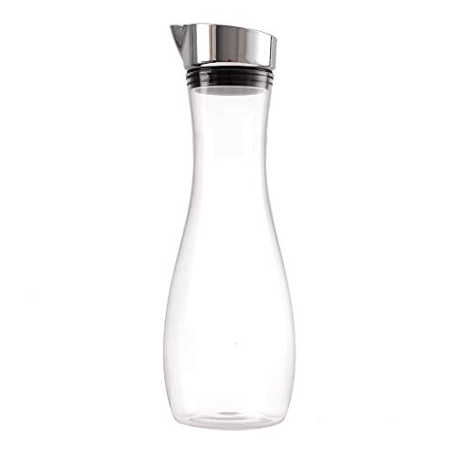 1,2 l Transparente Acrylsaftflasche Transparente Saftflasche Wasserkrug Saftkrug mit Deckel für Den Heimgebrauch von Wifehelper