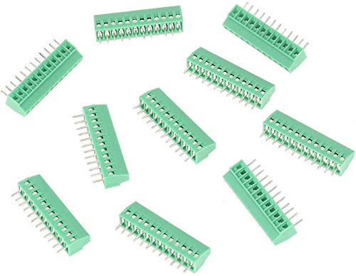 10 Teile/Satz 12 Pin 2,54mm Pitch PCB Schraubklemmenblock Stecker Stabile Hochwertige Grüne PCB Universal Schraube von Wifehelper