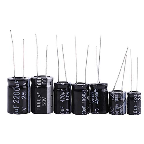 25 Werte 125 Stk Elektrolytkondensatoren Sortiment Kit Set DIY Zubehör Range 1uF ~ 2200uF 16V ~ 50V 25 Werte 125 Stk Elektrolytkondensatoren Sortiment Kit Set DIY Zubehör Range 1uF ~ 2200uF 16V ~ 50V von Wifehelper