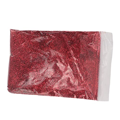 Extra Feiner Glitzer, 50 G, Kartenbasteln, Ultrafeines Glitzerpulver, Glitzerpulver, Ein Blickfang, Wunderschöner, Weithin Glänzender Glitzernder Taschenglitzer (Rot) von Wifehelper