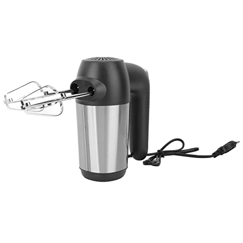 Handmixer Zum Schlagen von Eiern, Kochen von Speisen, 5-Gang-Kochmaschine, Teig, 220 V, Füllung für Ho-Eu-Stecker, Handrührgerät aus Edelstahl 304, 450 W von Wifehelper