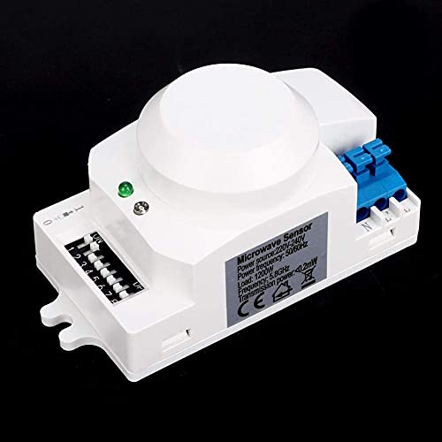 Mikrowellensensor - SK-600 360 ° Mikrowellen-Radarsensor Körper des Bewegungsmelders Lichtschalter Automatische Induktivität 220-240V von Wifehelper