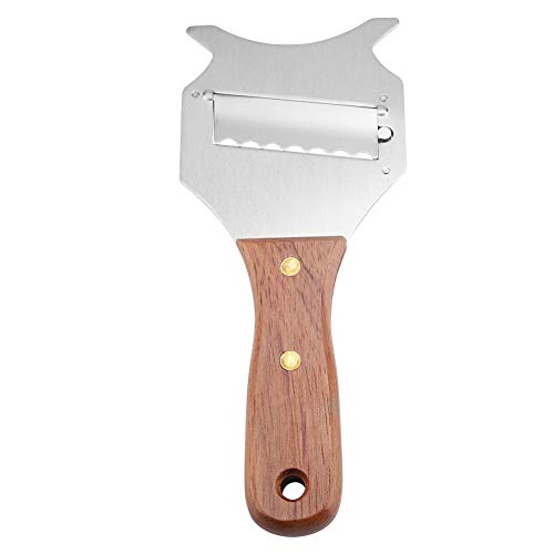 Schokoladenrasierer, Edelstahl, Hobel & Reiben Küchenhelfer & Kochzubehör Trüffel Käsehobel Einstellbare Klinge Schokoladenrasierer mit Holzgriff Langlebig für Küchenhelfer von Wifehelper