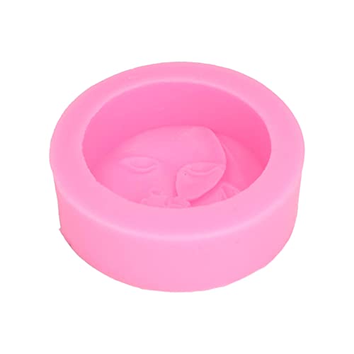 Silikonform Mondgesicht Kuchen Silikonform Runde Handgemachte Seife Jello Dessert Pilzformen Schokolade Fondant Silikonform von Wifehelper