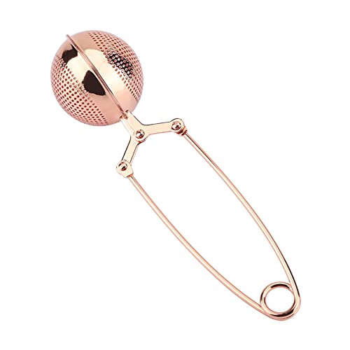 Tee-Ei Mesh Rose Gold Pinhole Kugelform Sieb Griff Filter Teesieb Infuser für Snap Ball Tea Ball Teefilter Tee-Ei Mesh Rose Gold Pinhole Kugelform Sieb Griff Filter Teesieb Infuser für Snap Ball Tea Ball Teefilter von Wifehelper