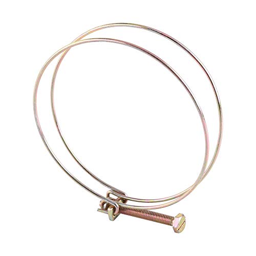 Wasserschlauch Barb Clamp Einstellbar Edelstahl Bequem Doppel Draht Rohr Clip Hoop Sanitär Verschluss 10 stücke(100mm94-100) von Wifehelper