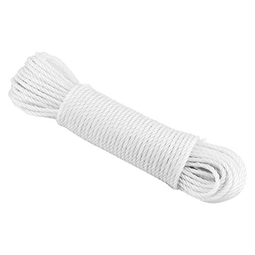 Wifehelper 20 m Nylon Seil Schnur Wäscheleine Haus Garten Camping Outdoor Weiß von Wifehelper