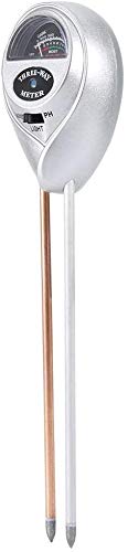 Wifehelper Bodentester, 3-in-1 Bodenfeuchtemessgerät Pflanzenfeuchtesensor Lichtfeuchtemessgerät pH-Sensor mit Sonde für Innen- und Außenpflanzenpflege von Wifehelper